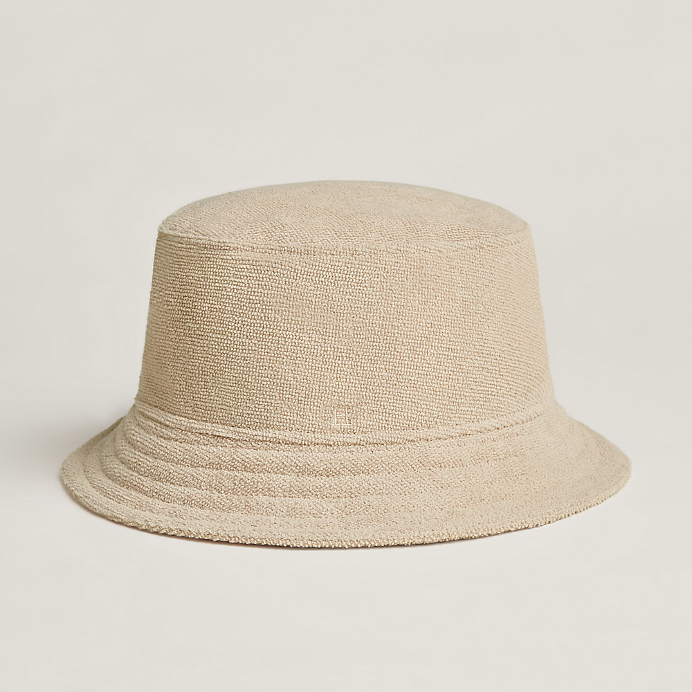 HERMES wool Fred Bucket Hat Crew Carrousel hat hat H232081N black 58